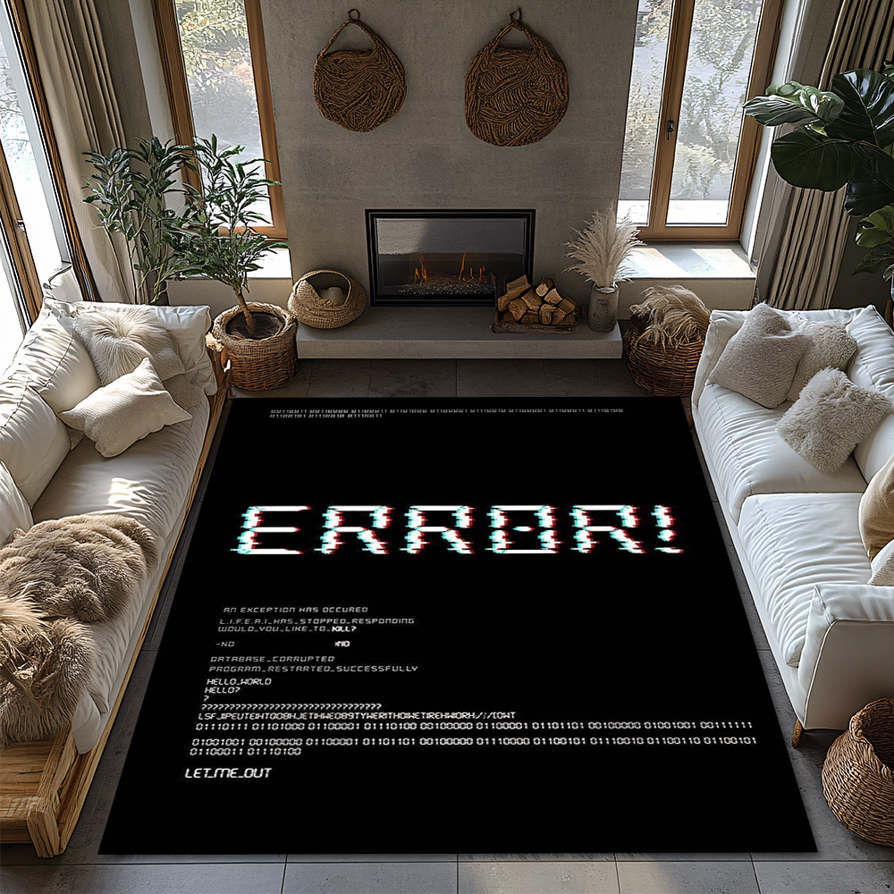 ERROR 404 Graphic Rug, Tech Hu - đánh giá và giá Office Tech Ideas