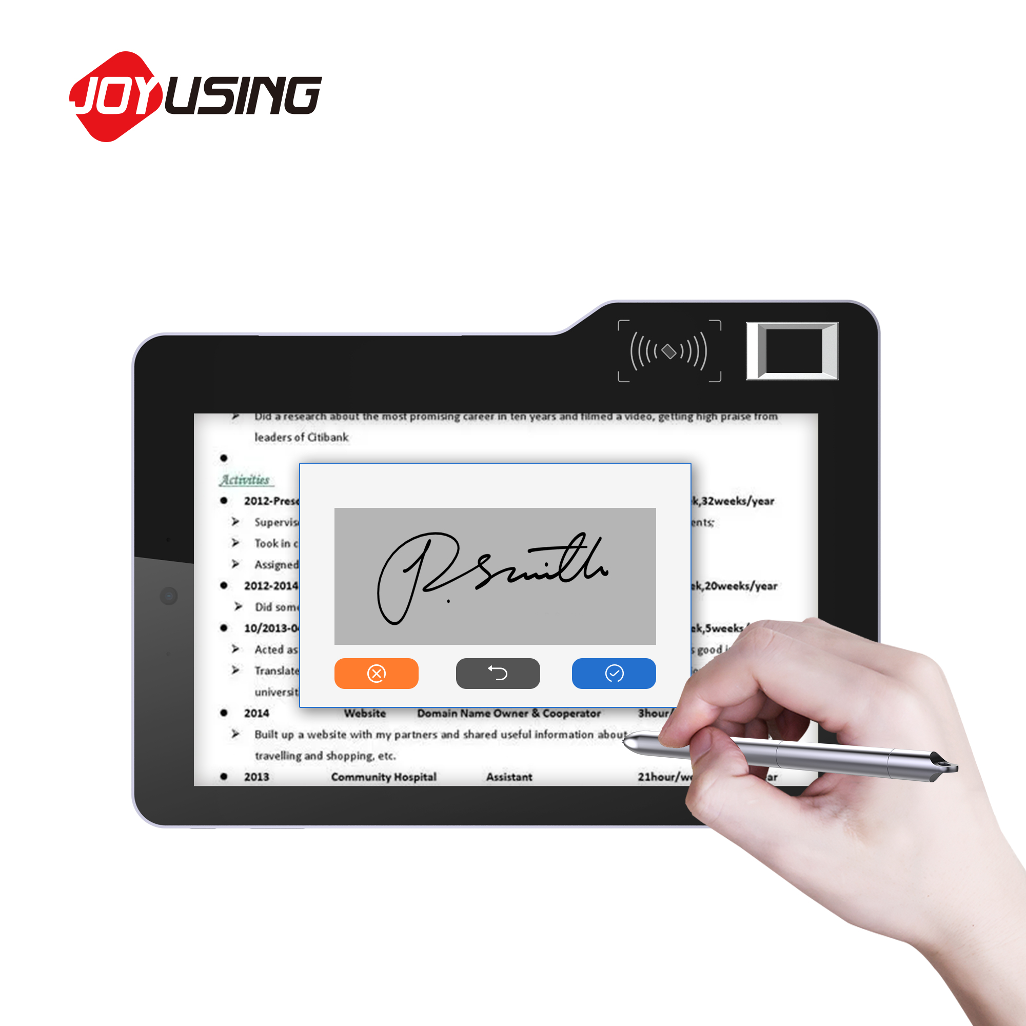 Mobile Biometric Android Table - đánh giá và giá Digital Signature Pad