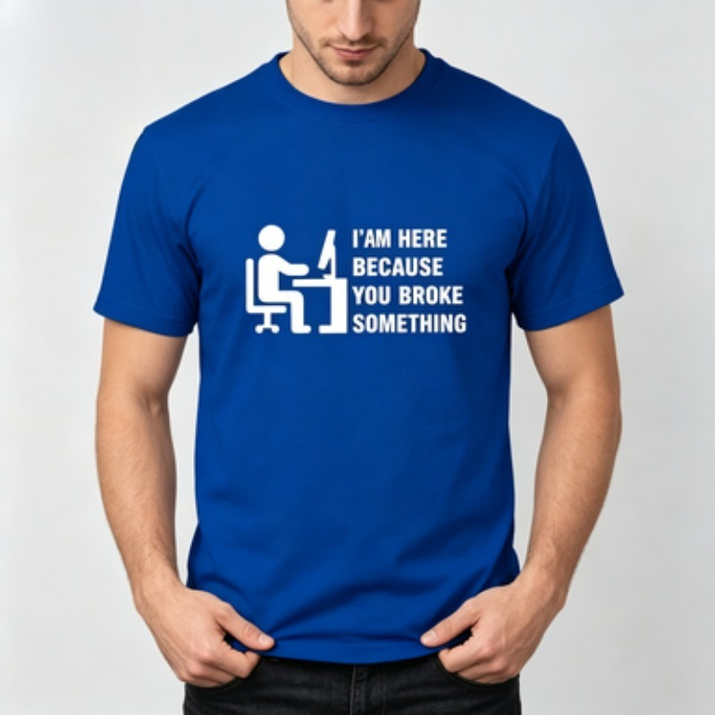 Soft Cotton Men T-shirt Tech S - đánh giá và giá Tech Office Wear Men