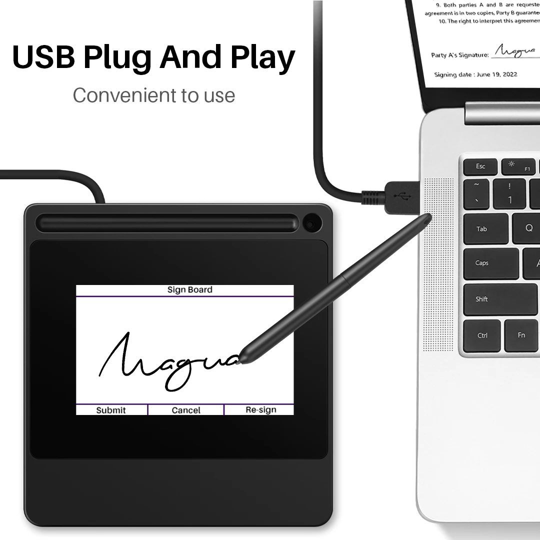 DS510 5 inch electronic digita - đánh giá và giá Digital Signature Pad