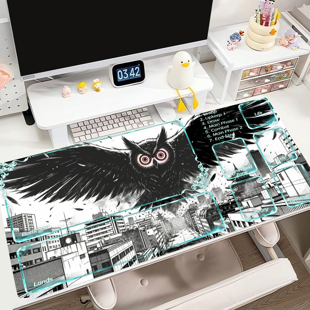 City dark beast playmat cyan t - đánh giá và giá Office Tech Desk
