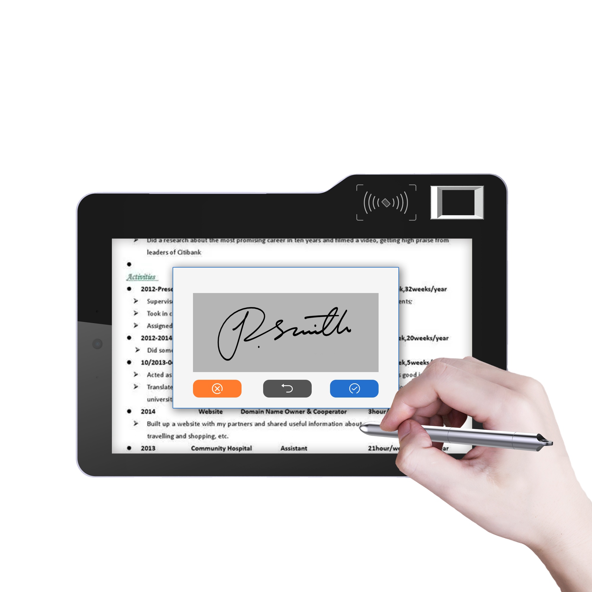 MT610 10.1 Inch Android Tablet - đánh giá và giá Digital Signature Pad