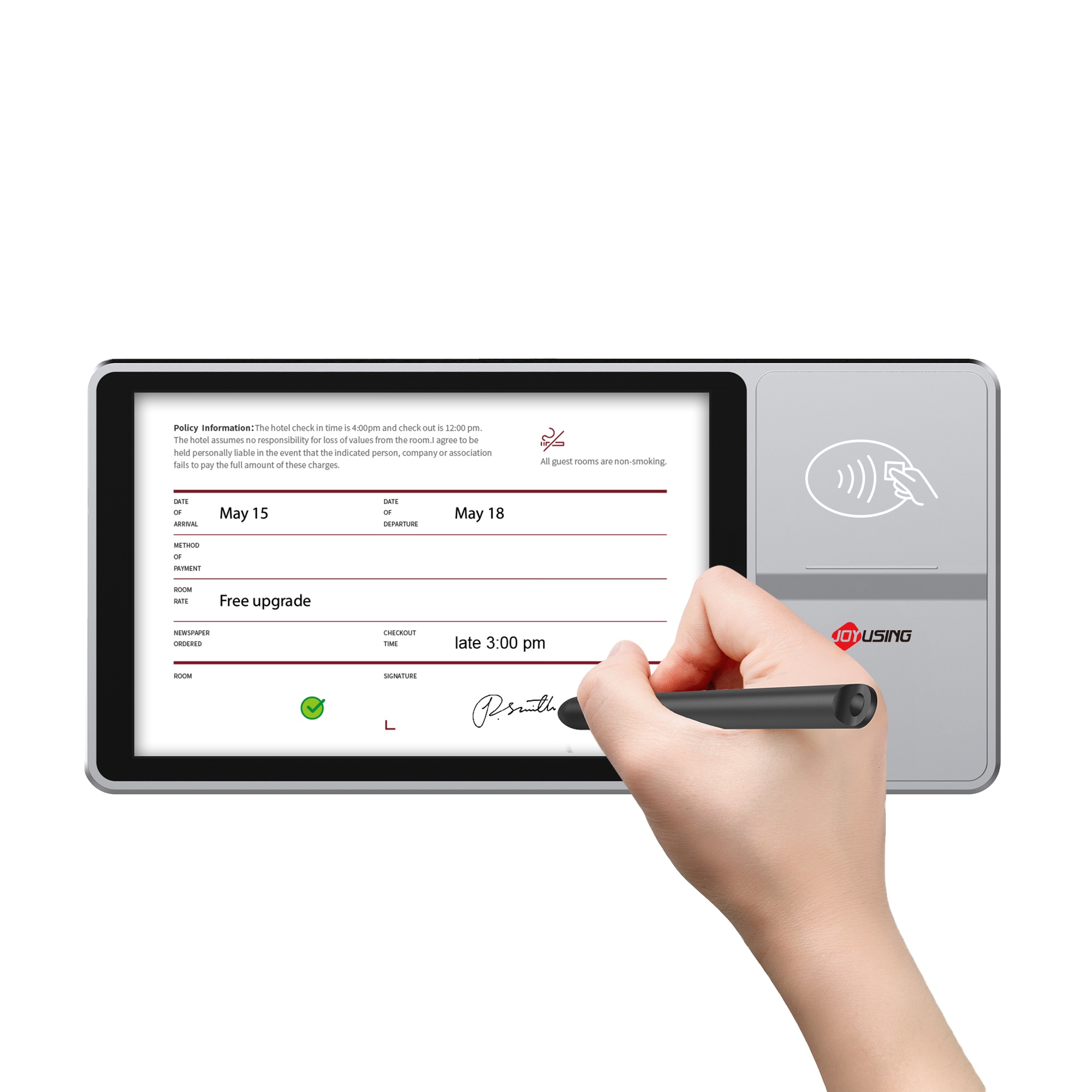 NFC Fingerprint & Camera Docum - đánh giá và giá Digital Signature Pad